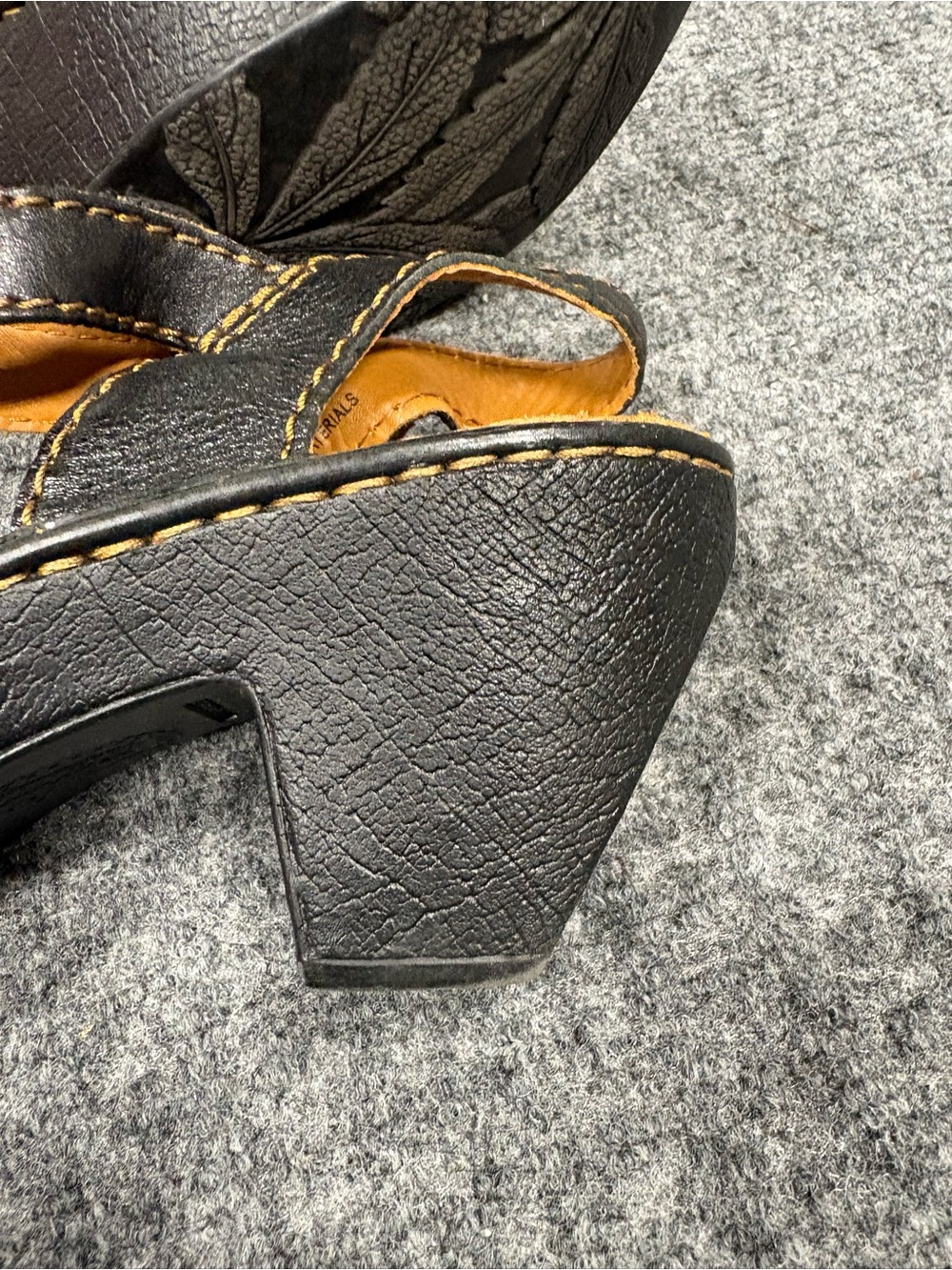 Born Black and Tan Leather Ankle-Strap Sandals - Picture 7 of 14
